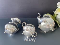 International Silver Co Meridian Silver Plate Tea Service 3 Pieces Set