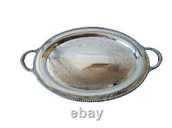 International Silver Company 5 Piece Tea/Coffee/ Set w Oval Handled Butler Tray