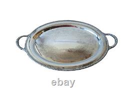 International Silver Company 5 Piece Tea/Coffee/ Set w Oval Handled Butler Tray