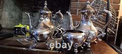 International Silver Company Vintage Silverplated Coffee And Tea Set 4 Pieces