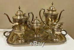 International Silver Company/Wilcox S. P. Vintage 6 Piece Coffee Tea Service Set