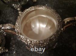 Internationl Silver Countess Silverplate Coffee Tea sugar & cream 4 pieces