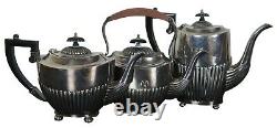 Israel Freeman & Son Art Deco Sheffield England Silver Plate 9 Pc Tea Coffee Set