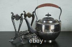 Israel Freeman & Son Art Deco Sheffield England Silver Plate 9 Pc Tea Coffee Set