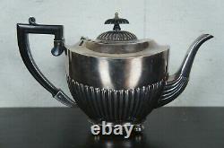 Israel Freeman & Son Art Deco Sheffield England Silver Plate 9 Pc Tea Coffee Set