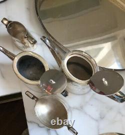 J H Potter Edwardian Silver Plate Tea & Coffee Set