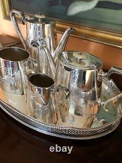 J H Potter Edwardian Silver Plate Tea & Coffee Set