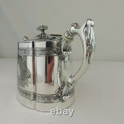 James Dixon & Sons Silver Plated Tea Set Pot Cream & Sugar Old Sheffield Plate 2