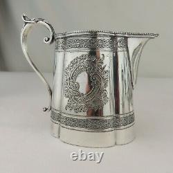 James Dixon & Sons Silver Plated Tea Set Pot Cream & Sugar Old Sheffield Plate 2