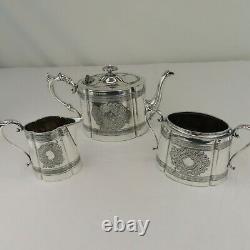 James Dixon & Sons Silver Plated Tea Set Pot Cream & Sugar Old Sheffield Plate 2