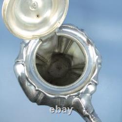 James Dixon & Sons Silverplate Large 3 Piece Tea Set Teapot Creamer Sugar Bowl