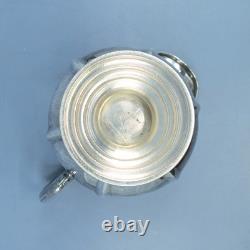 James Dixon & Sons Silverplate Large 3 Piece Tea Set Teapot Creamer Sugar Bowl