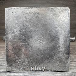 James W Tufts Silver Plated Cubist Square Aesthetic Movement Tea Set 1900