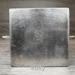 James W Tufts Silver Plated Cubist Square Aesthetic Movement Tea Set 1900