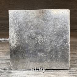 James W Tufts Silver Plated Cubist Square Aesthetic Movement Tea Set 1900