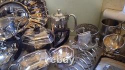Job Lot Vintage Silver Plated Items Tea Set, Teapot & Cutlery Etc Etc 2
