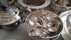 Job Lot Vintage Silver Plated Items Tea Set, Teapot & Cutlery Etc Etc 3