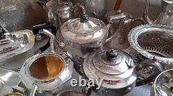 Job Lot Vintage Silver Plated Items Tea Set, Teapot & Cutlery Etc Etc 3