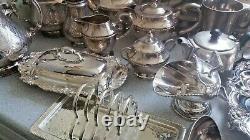 Job Lot Vintage Silver Plated Items -tea Pots Etc 1