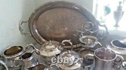 Job Lot Vintage Silver Plated Items -tea Pots Etc 1