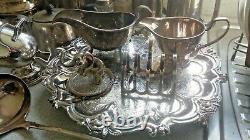 Job Lot Vintage Silver Plated Items -tea Pots Etc 1