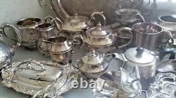 Job Lot Vintage Silver Plated Items -tea Pots Etc 1