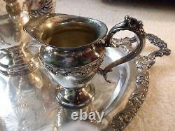 King Edward Silver Plate Tea/Coffee Set silverplate Vintage