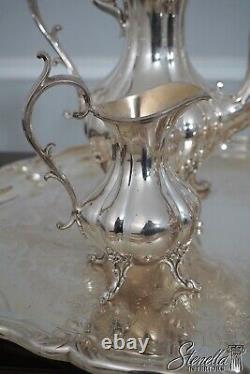 LF65822EC REED & BARTON Winthrop Silver Plate Tea Set w. Tray