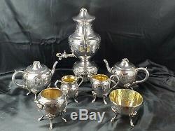 Large 7 Piece Set Of Meriden B. Company 1866 Silverplate Tea And Coffee Service