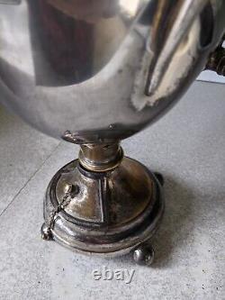 Large Antique -1888- Silver Plated Samovar / Water Urn 17 Inch- Needs Restored