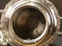 Lg 1800 19c Sheffield Repousse Silver Hot Water Tea Urn Samovar Georgian Regency