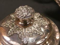 Lg 1800 19c Sheffield Repousse Silver Hot Water Tea Urn Samovar Georgian Regency