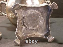 Lg 1800 19c Sheffield Repousse Silver Hot Water Tea Urn Samovar Georgian Regency
