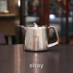 London Hilton Hotel 3 Piece Tea Pot Set LTR ANT FCH 005 Antique Silver Plate