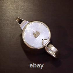London Hilton Hotel 3 Piece Tea Pot Set LTR ANT FCH 005 Antique Silver Plate