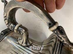 Lot Antique Gorham Co. 5-Piece Silver-Plated Coffee Tea Set 0770 Ribbed 8812