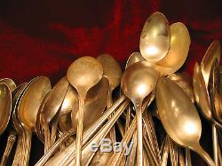 Lot of 100 Silverplate Iced Tea Spoon Mixed Craft Grade Vintage Flatware