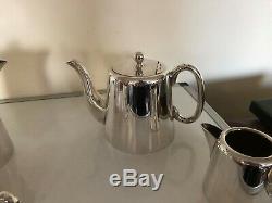 Lovely 4 Piece Hotel Ware Silver Plated Tea/coffee Service Sphtcs X444