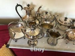 Lovely Lot Of Silver Plated Items, Tea Services, Swing Baskets Coffee Pots Etc