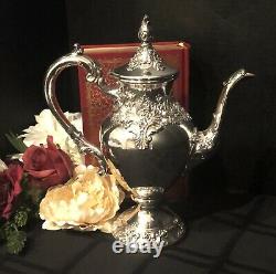 Lundt Eloquence Silver Plate Tea Set / Coffee Pot, sugar, creamer, waste