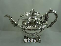 MAGNIFICENT VICTORIAN silver TEA POT, 1842, 897gm