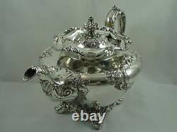 MAGNIFICENT VICTORIAN silver TEA POT, 1842, 897gm