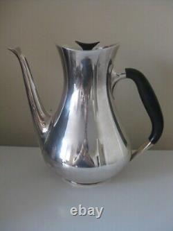 MCM Mid-Century Modern Denmark Hans Bunde for Cohr Silver Plate Tea & Coffee Set