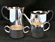 Mid Century Designer Silver Plated Tea Service For Walker & Hall By David Mellor