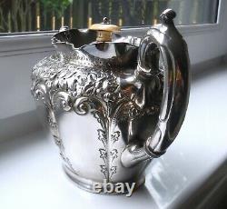 MID Victorian Sheffield Silver Plated Ornate Tea Pot-atkin Bros