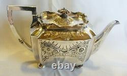 Magnificent Silver Plated Victorian Tea Set James Howden Edinburgh Antique 1850