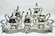 Majestic Antique Set Of 6 Victorian Style Tea Set Silver Plated By Birmingham