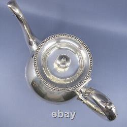 Manhattan Plate Co c1893 Silverplate Tea Pot Neoclassical Greek Key New York