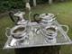 Mappin Bros 4 Piece Silver Plated Tea Set On Tray C1890/1900 Queen`s Plate Ex+
