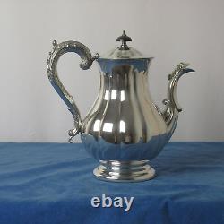 Marlboro Old English Reproduction 5 Pc Silver Plated Tea & Coffee Set C 1945